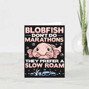 Blobfisch-Marathons für Männer Blobfisch Meeresfis Karte