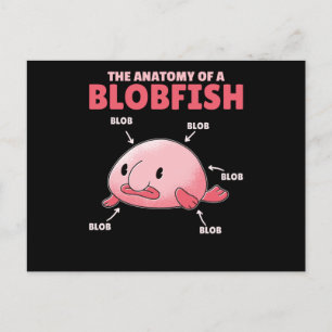 Blobfish-Anatomie Postkarte