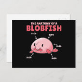 Blobfish-Anatomie Postkarte (Vorne/Hinten)