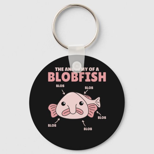 Blobfish-Anatomie Schlüsselanhänger (Vorderseite)