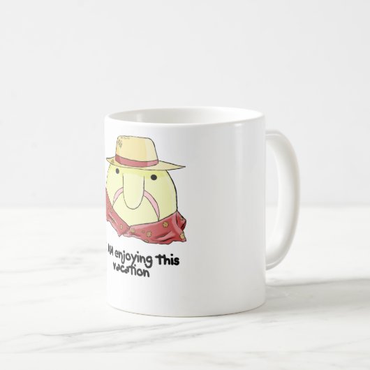 Blobfish auf Ferien Kaffeetasse (VorderseiteRechts)