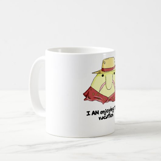 Blobfish auf Ferien Kaffeetasse (Vorderseite Links)