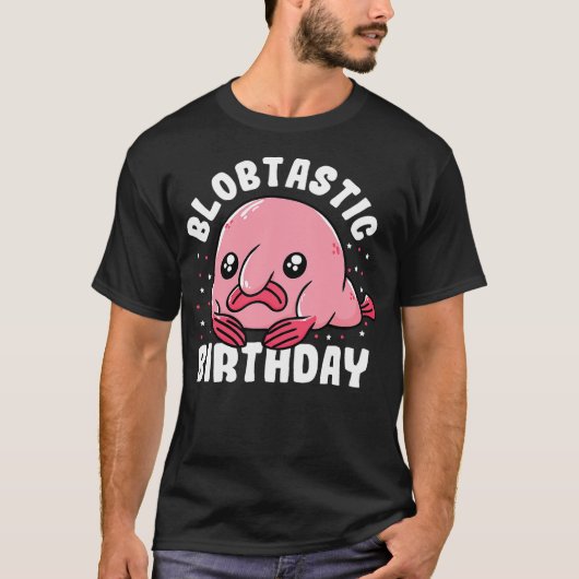 Blobfish Birthday Outfit Kids Funny Blob Fish Blob T-Shirt (Vorderseite)