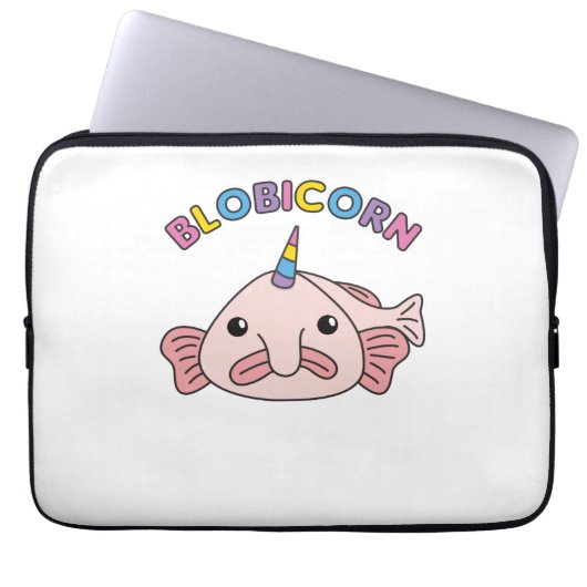 Blobfish Blobicorn Blobicorn Laptopschutzhülle (Vorderseite)