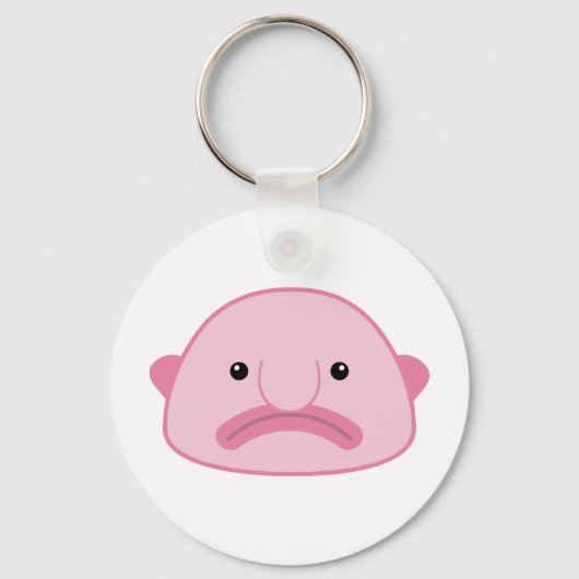 Blobfish Button-Schlüsselanhänger Schlüsselanhänger (Vorderseite)