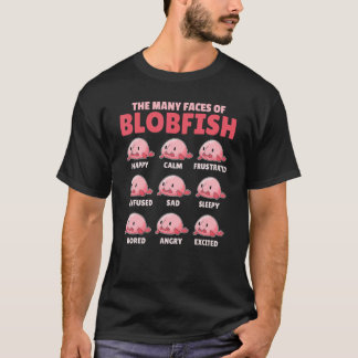 Blobfish Erklärung der vielen Gesichter des Hummel T-Shirt
