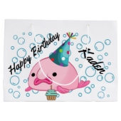 Blobfish Geburtstag Große Geschenktüte (Rückseite)