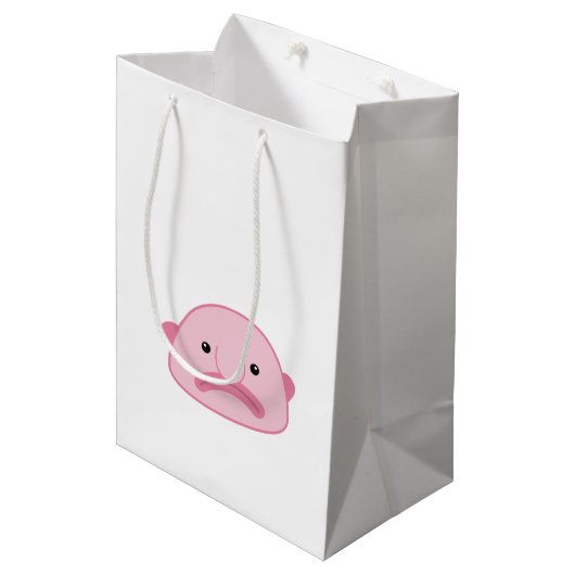 Blobfish Geschenk-Tasche Mittlere Geschenktüte (Vorderseite Schrägansicht)