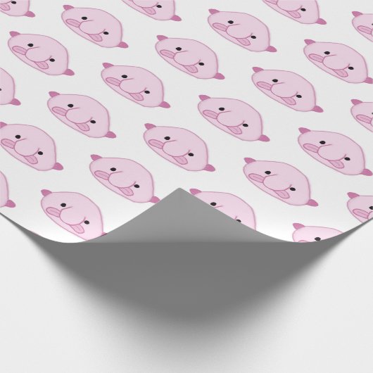 Blobfish Geschenkpapier (Ecke)