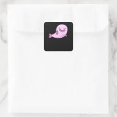 Blobfish Gift Girls Boys Unterwasser Blobfish Quadratischer Aufkleber (Tasche)