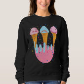Blobfish Ice Cream Ugly Blogs Fisch Sweatshirt (Vorderseite)