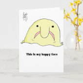 Blobfish Karte (Gelbe Blume)