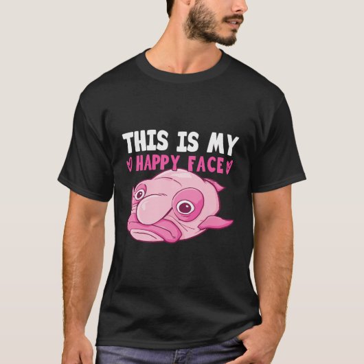Blobfish Kostüm - Ugly Blob Fish Face - Funny Blo T-Shirt (Vorderseite)