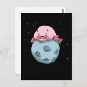 Blobfish Moon Astronaut Gift Kids Blobfish Postkarte (Vorne/Hinten)