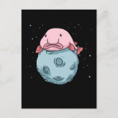 Blobfish Moon Astronaut Gift Kids Blobfish Postkarte (Vorderseite)