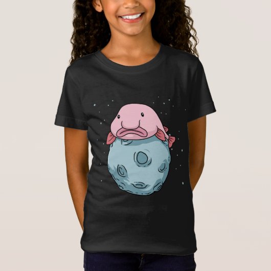 Blobfish Moon Astronautengeschenk Kinder Blobfish T-Shirt (Vorderseite)