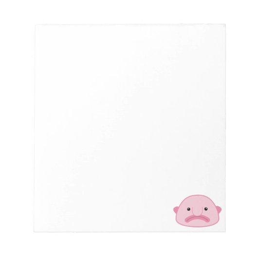 Blobfish Notepad Notizblock (Vorderseite)