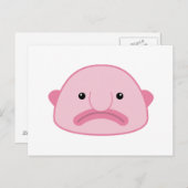 Blobfish Postkarte (Vorne/Hinten)