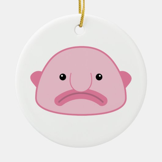 Blobfish Verzierung Keramik Ornament (Vorne)