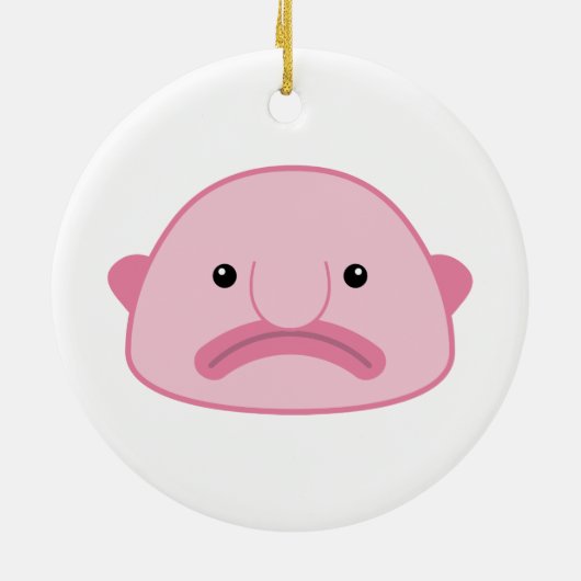 Blobfish Verzierung Keramik Ornament (Hinten)