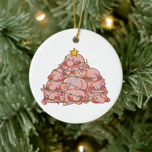 Blobfish Weihnachtsbaum Funny Animal Christmas Cer Keramik Ornament (Baum)