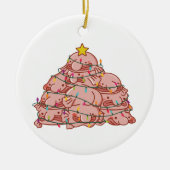 Blobfish Weihnachtsbaum Funny Animal Christmas Cer Keramik Ornament (Vorne)