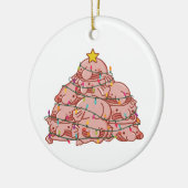Blobfish Weihnachtsbaum Funny Animal Christmas Cer Keramik Ornament (Links)