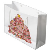 Blobfish Weihnachtsbaum Funny Animal Christmas Lar Große Geschenktüte (Vorderseite Schrägansicht)