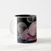 Blobfish Zweifarbige Tasse (Vorderseite Links)