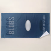 Blobs Buchcover Strandtuch (Vorderseite)