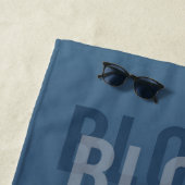 Blobs Buchcover Strandtuch (Beispiel)