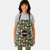 Blobs Green Brown Minimal Muster Schürze (Insitu)