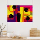 Blobula Ken Gage Abstrakt Surrealismus Poster (Küche)