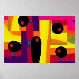 Blobula Ken Gage Abstrakt Surrealismus Poster