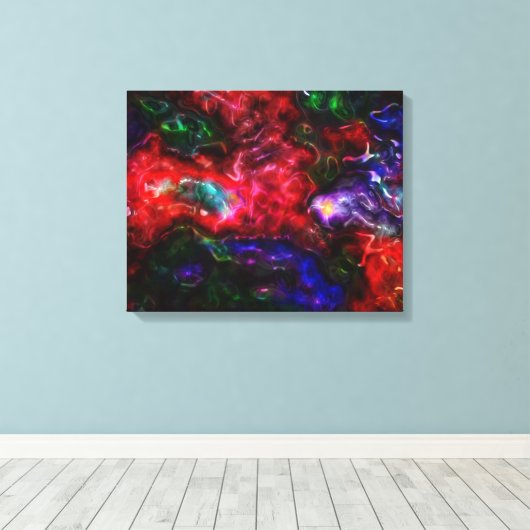 Blobular Rainbow Leinwanddruck (Insitu (Holzboden))