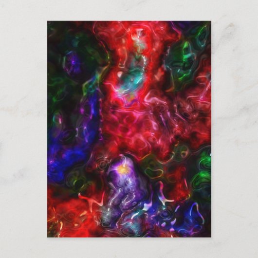 Blobular Rainbow Postkarte (Vorderseite)