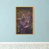 Blobularer Bericht von Galactic Central Leinwanddruck (Insitu (Holzboden))