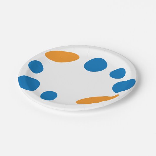 Blobulator Pappteller (Schrägansicht)