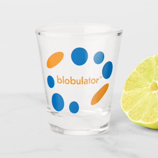 Blobulator Schnapsglas (Vorderseite)