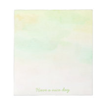 Bloc de notas acuarela tonos suaves