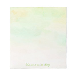 Bloc de notas acuarela tonos suaves notizblock