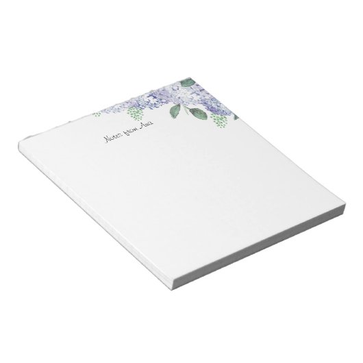 Bloc De Notas Hydrangeas Notizblock (angewinkelt)