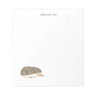 Bloc De Notas Igel Notizblock, Aquarellhedgeho Notizblock