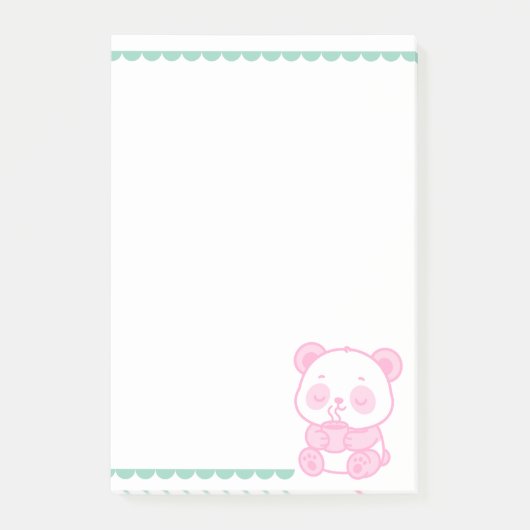 Bloc de Notas Notas Post-it® Panda Café Post-it Klebezettel (Vorderseite)