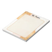 Bloc-Note Aquarelle Rose Beige Bloc-Note Meine Anm Notizblock (Rotiert)