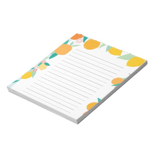 Bloc notes - Agrumes by Ludilabel Notizblock (Rotiert)