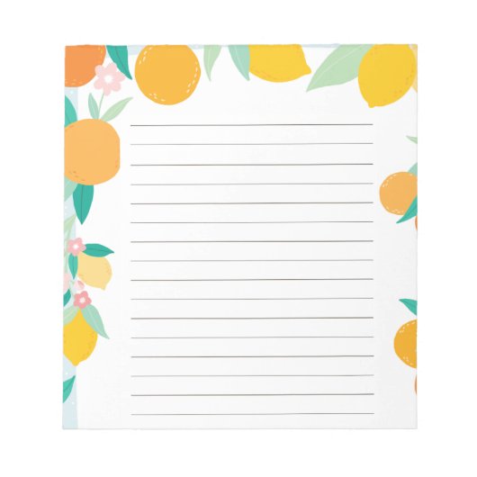 Bloc notes - Agrumes by Ludilabel Notizblock (Vorderseite)