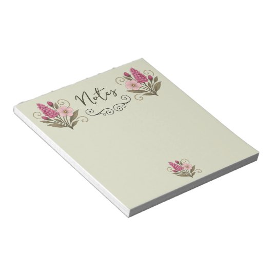 Bloc-notes Delicate Flower Notepad Notizblock (angewinkelt)
