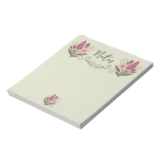 Bloc-notes Delicate Flower Notepad Notizblock (Rotiert)