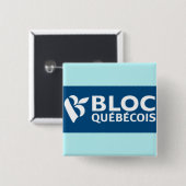 Bloc Québécois-Logo Button (Vorne & Hinten)